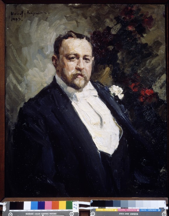 Portrait of the collector Ivan A. Morozov (1871-1921) from Konstantin Alexejewitsch Korowin