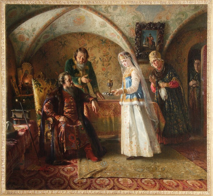 From the everyday life of the Russian boyar in the 17th century from Konstantin Jegorowitsch Makowski