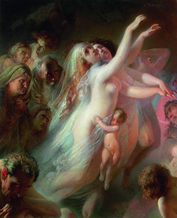 Charon conveyed the souls of the dead across the Styx from Konstantin Jegorowitsch Makowski