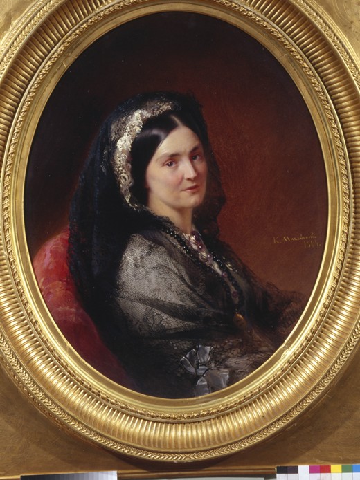 Portrait of Countess Natalia Pavlovna Stroganova (1796-1872) from Konstantin Jegorowitsch Makowski