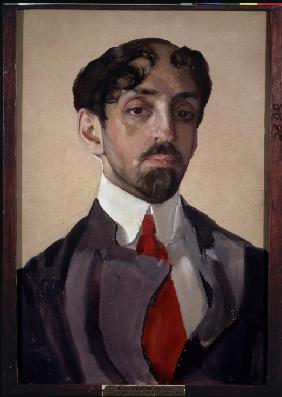Portrait of the poet Mikhail Kuzmin (1875-1936)