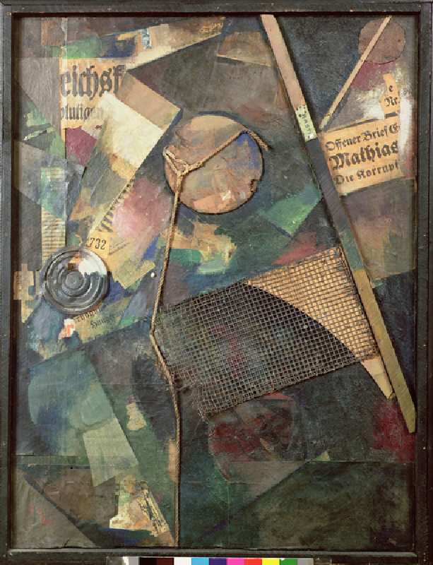 Merzbild, 1920 (mixed media collage) from Kurt Schwitters