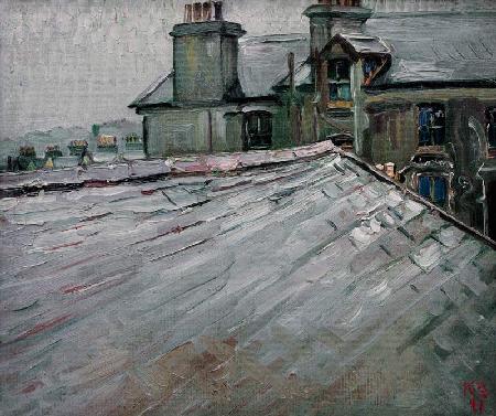 Untitled (View of Roofs in Douglas, Isle of Man
