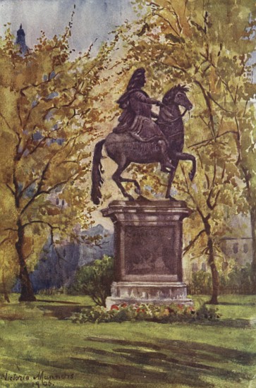 Statue of William III in St Jamess Square from Lady Victoria Marjorie Harriet Manners
