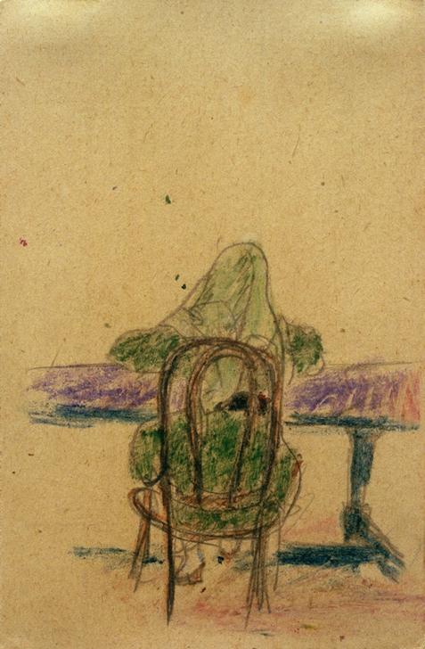 Ohne Titel (Mädchen am Tisch sitzend, von hinten)  from László Moholy-Nagy