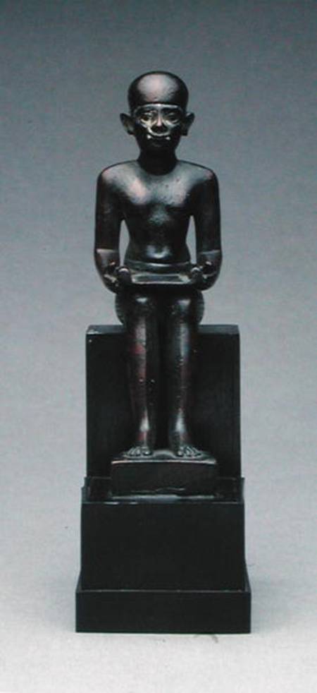 Figure of Imhotep (c.2635-2595 BC) Late Period from Late Period Egyptian