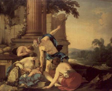 Mercury Entrusts Bacchus to the Care of the Nymphs from Laurent de La Hire or La Hyre