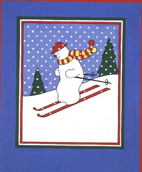Snowman on Skis from Lavinia  Hamer
