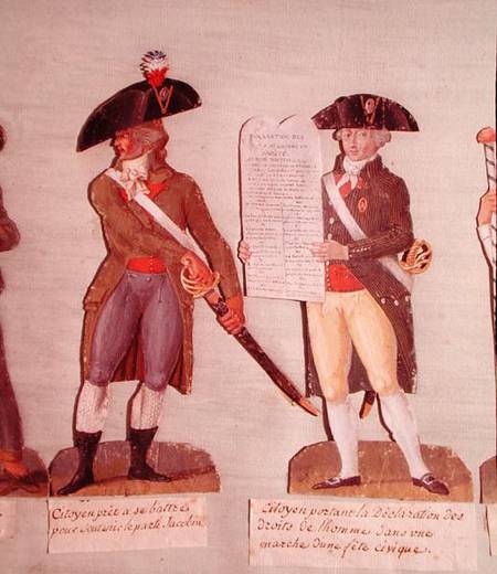 A Citizen Ready to Fight and a Citizen Carrying the Declaration of the Rights of Man from Le Sueur Brothers
