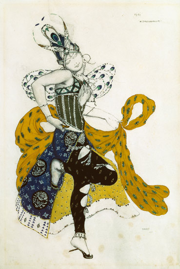 Sketch for the ballet 'La Peri', by Paul Dukas (1865-1935) from Leon Nikolajewitsch Bakst