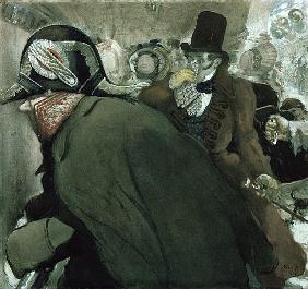 Illustration for ''The Nose'' Nikolai Gogol (1809-52) 1904