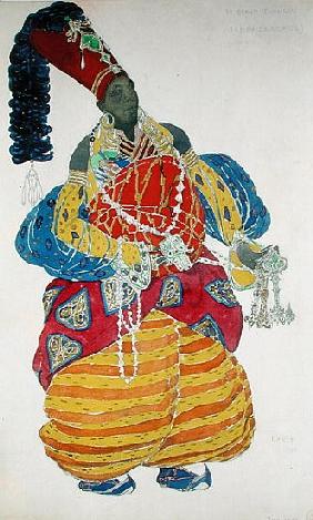 The Great Eunuch, costume design for Diaghilev''s production of the ballet ''Scheherazade''