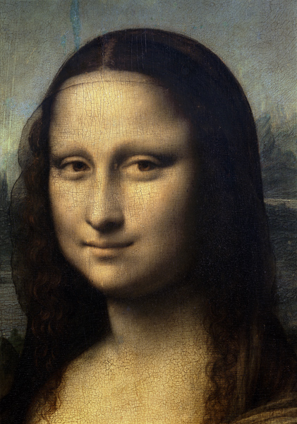Detail of the Mona Lisa from Leonardo da Vinci