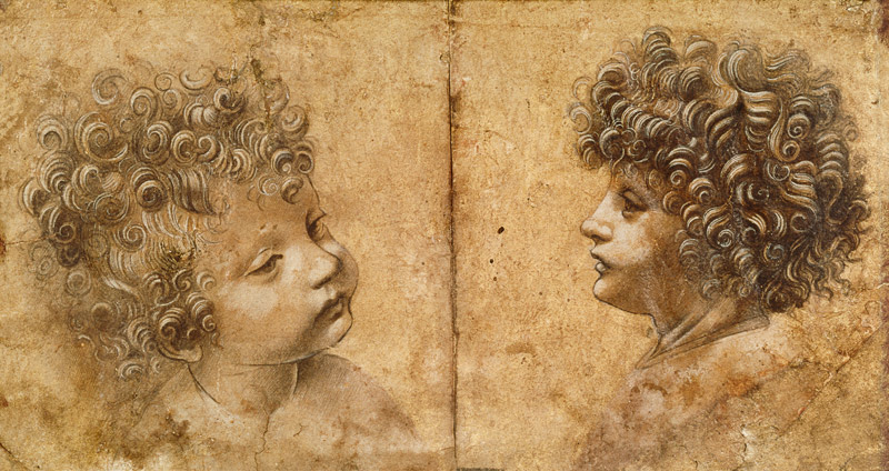 Study of a child's head from Leonardo da Vinci