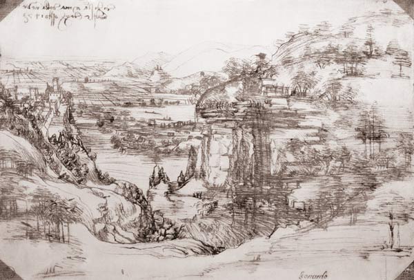 Landscape from Leonardo da Vinci
