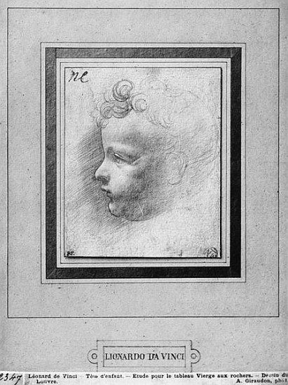 Head of a child from Leonardo da Vinci