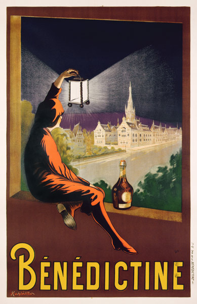 Poster advertising 'Benedictine' liqueur from Leonetto Cappiello