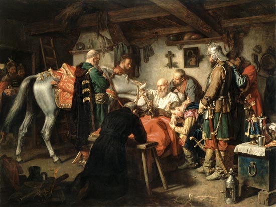 The death of the Stefan Czarniecki from Leopold Löffler