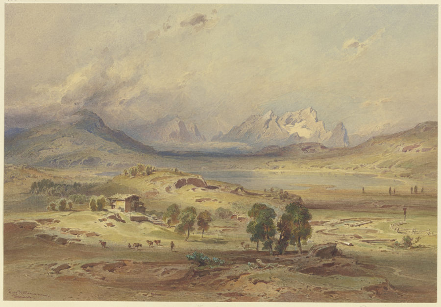 Barmsee mit der Zugspitze from Leopold Rottmann