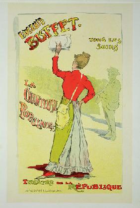 Reproduction of a poster advertising 'Eugenie Buffet', at the Republic Theatre