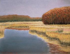 New England Autumn, 1990 (pastel on paper) 