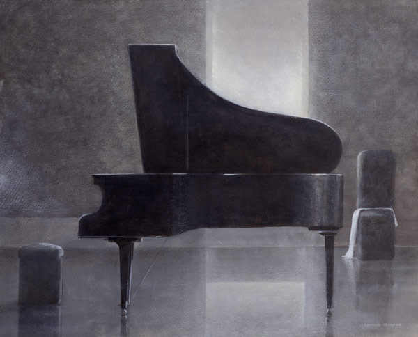 Black piano, 2004 (acrylic on paper)  from Lincoln  Seligman