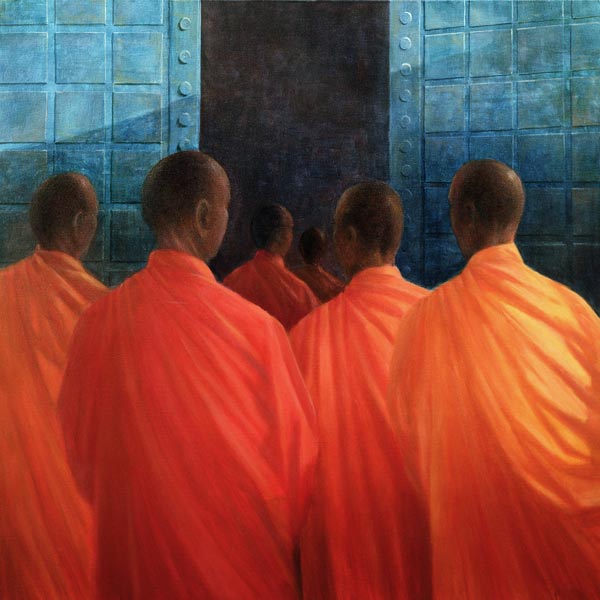 Saffron Monks (oil on canvas)  from Lincoln  Seligman