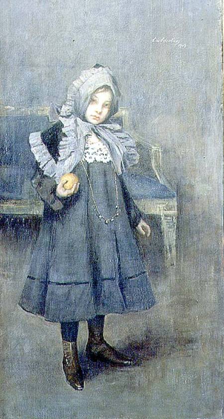 Girl in a Grey Bonnet from Lino Selvatico