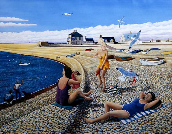 Cheeky Sea Gulls, 2005 (oil on canvas)  from Liz  Wright