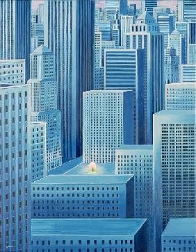 Alone in a City, 2007 (oil on canvas) 