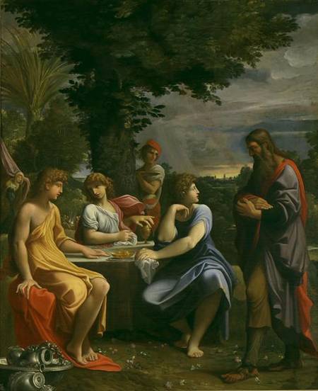 Abraham and the Three Angels from Lodovico Carracci
