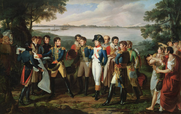 Napoleon (1769-1821) Orders the River Danube to be Bridged at Ebersdorf in order to Reach the Island from Lodovico Venuti