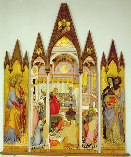 Panel from the door of the reliquary of Santa Maria della Scala depicting scenes of the Passion of C from Lorenzo di Pietro Vecchietta