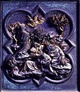 Agony in the Garden, thirteenth panel of the North Doors of the Baptistery of San Giovanni