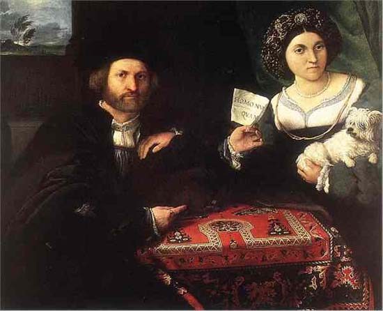 Husband and wife from Lorenzo Lotto