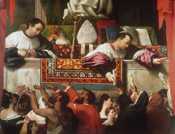 Lorenzo Lotto / St. Antony giving alms from Lorenzo Lotto
