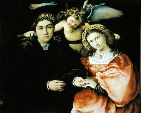 Signor Marsilio Cassotti and his Wife, Faustina from Lorenzo Lotto