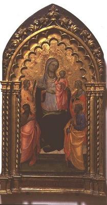 Madonna and Child with Saints (tempera on panel) from Lorenzo  Monaco