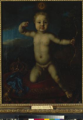 Portrait of Tsarevich Peter Petrovich of Russia (1715-1719) as Cupid