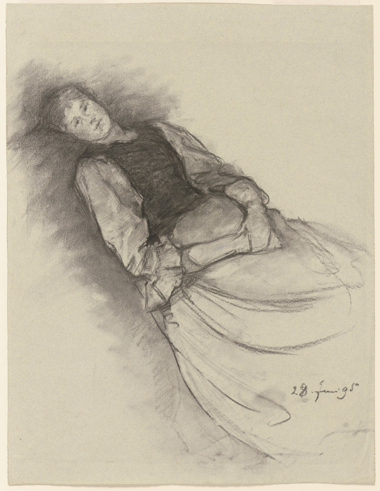 Anna Auer resting from Louis Eysen