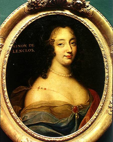 Portrait of Ninon de Lenclos (1620-1705) from Louis Ferdinand Elle