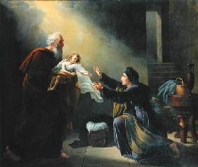 Elijah Resuscitating the Son of the Widow of Sarepta