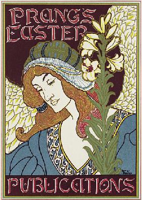 Poster advertising Prang's Easter Publications