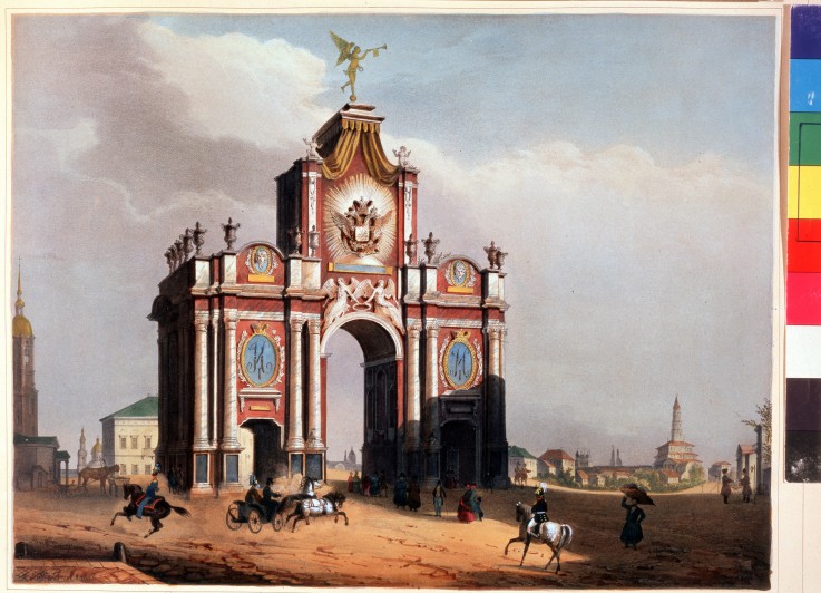 The Red Gates in Moscow from Louis Jules Arnout