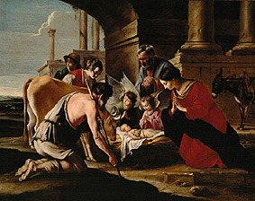 The adoration of the shepherds from Louis Le Nain