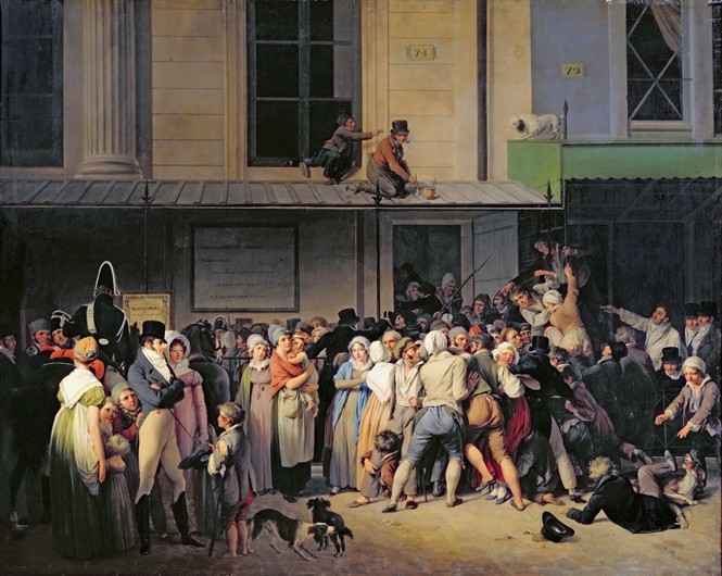 The Entrance to the Théâtre de l’Ambigu-Comique before a Free Performance from Louis-Léopold Boilly