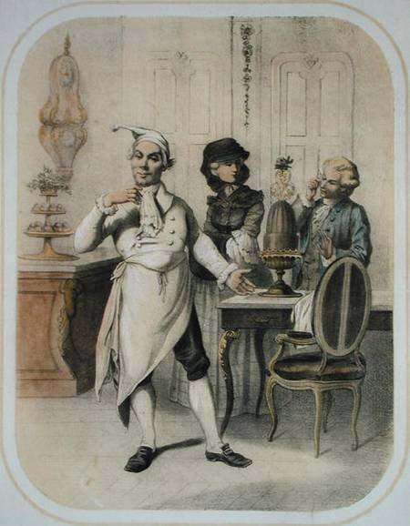 Pride in the Kitchen, from a series of prints depicting the Seven Deadly Sins from Louis-Léopold Boilly