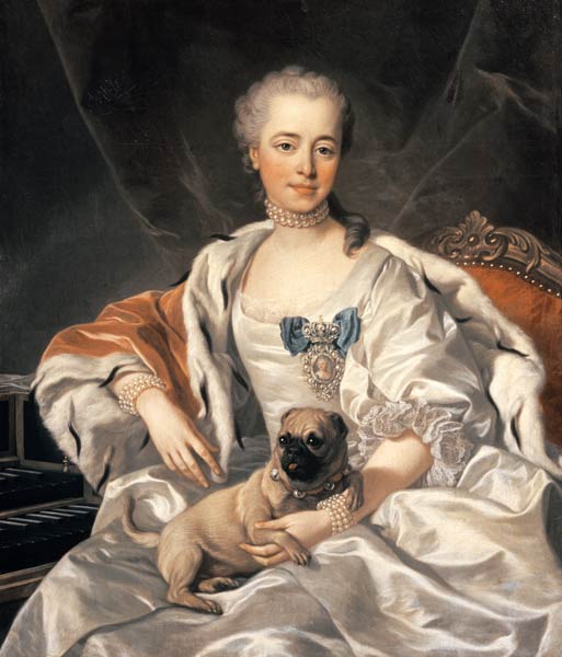 Princess Ekaterina Golitsyna (1720-91) from Louis Michel van Loo