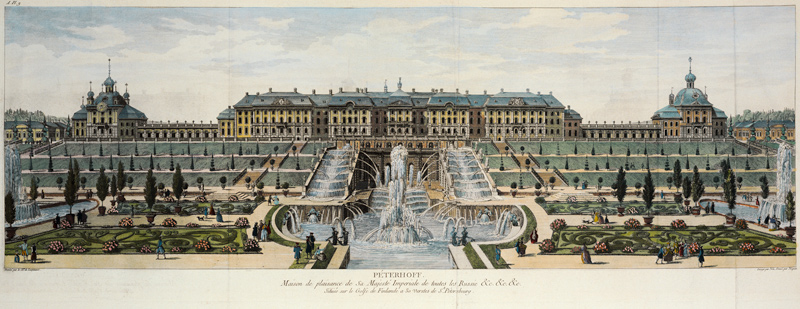 Peterhof Palace from Louis-Nicolas de Lespinasse