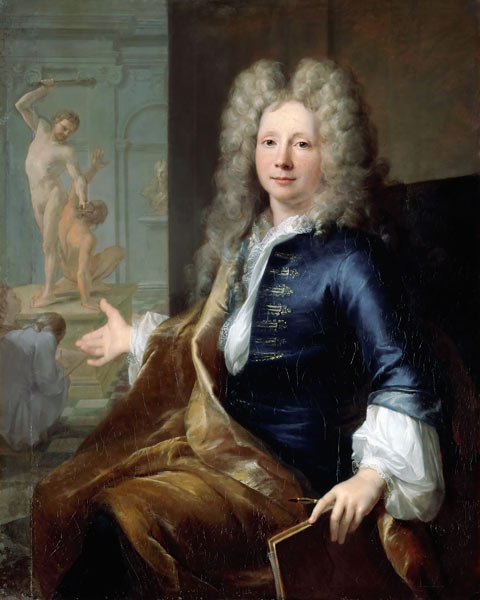 Portrait of Louis Boullogne the Younger (1654-1733) from Louis Tocqué
